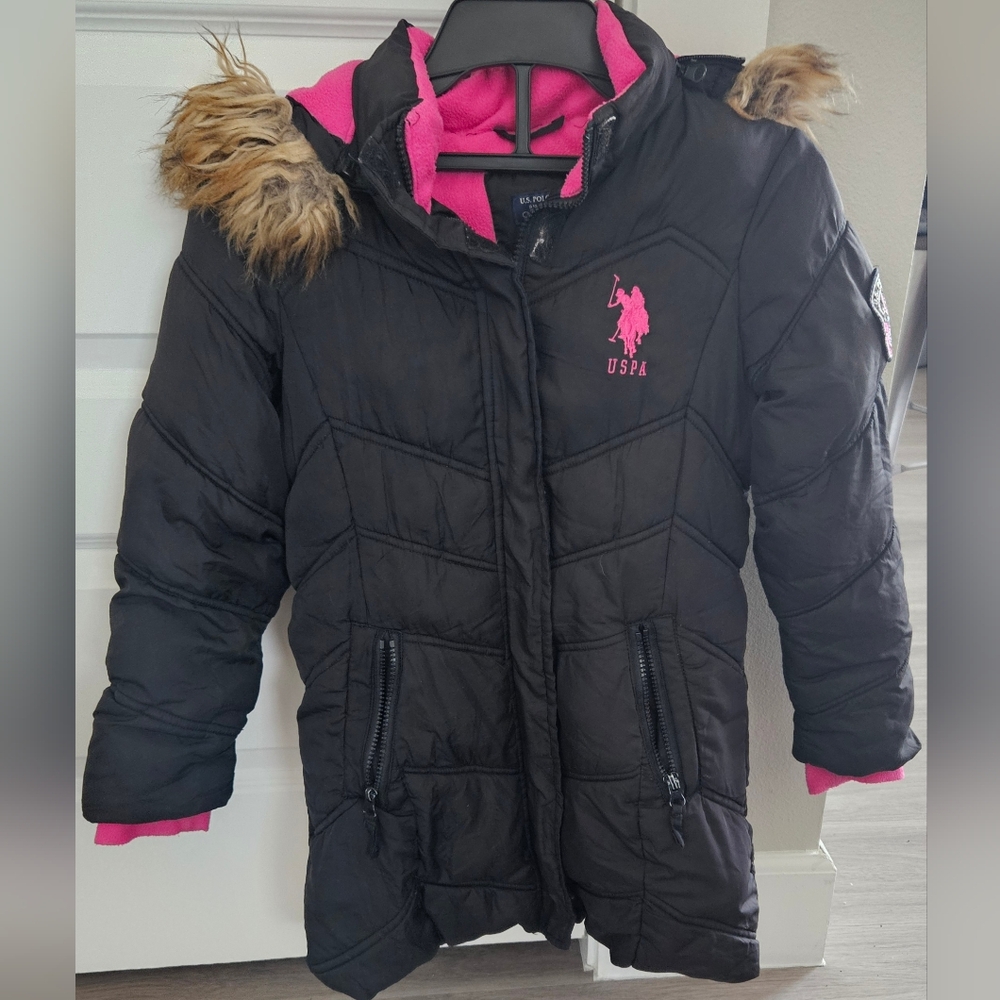 US Polo Association Girls Coat - Picture 1 of 2